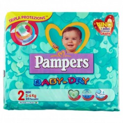 Pampers Baby dry 3-6kg 24pz.